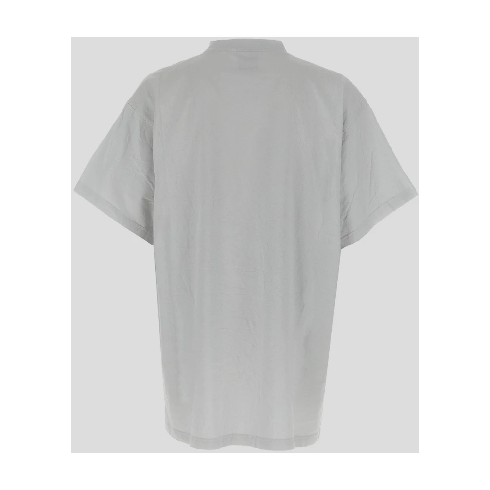 Balenciaga Katoenen Logo T-shirt White Heren