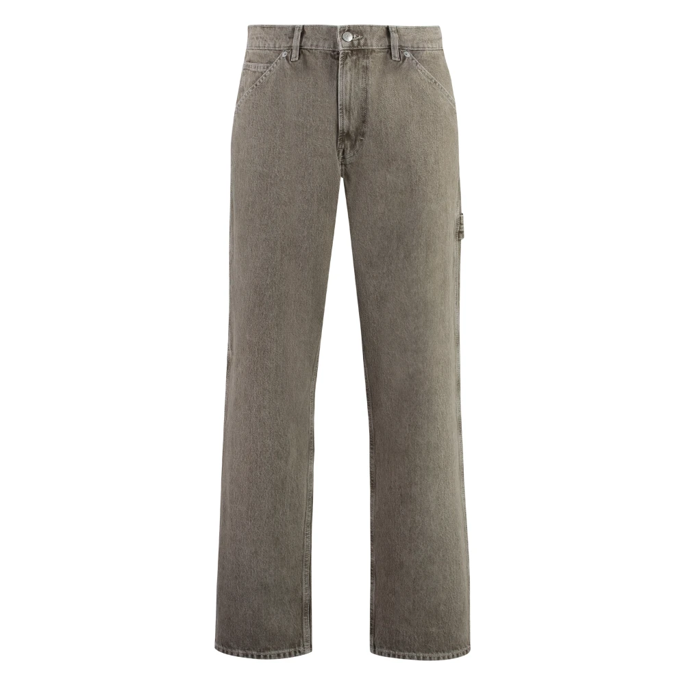 Gant Klassieke Denim Straight-Leg Jeans Beige Heren