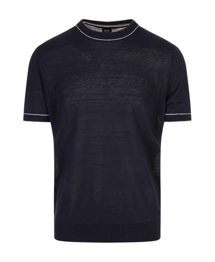 t-shirts-et-polos-bleu-lin-viscose