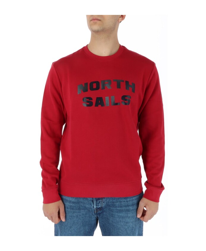 rode-sweatshirt-met-lange-mouwen