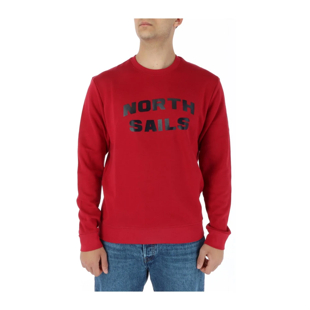 North Sails Men's Red Sweatshirts,, Long Sleeve Sweatshirt 2XL