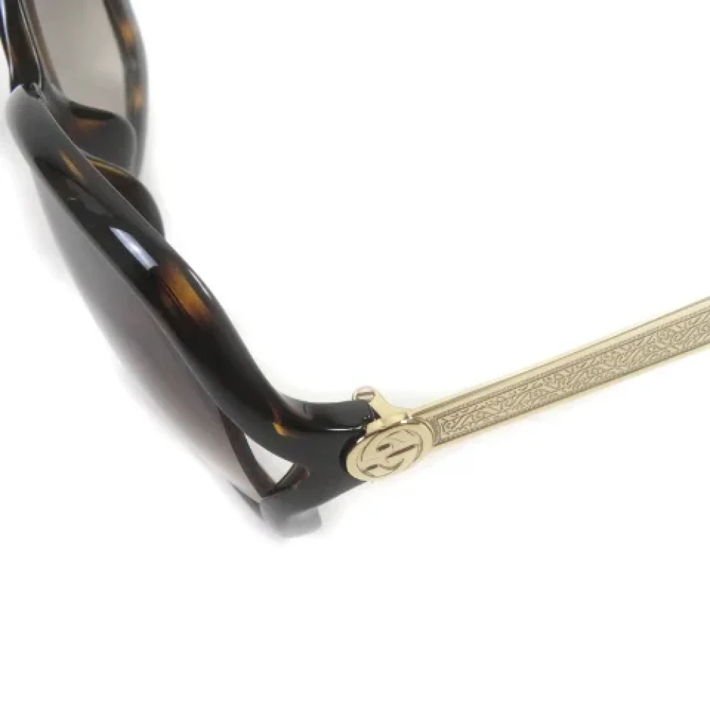 Gucci Vintage Pre-owned Plastic sunglasses Brown Dames