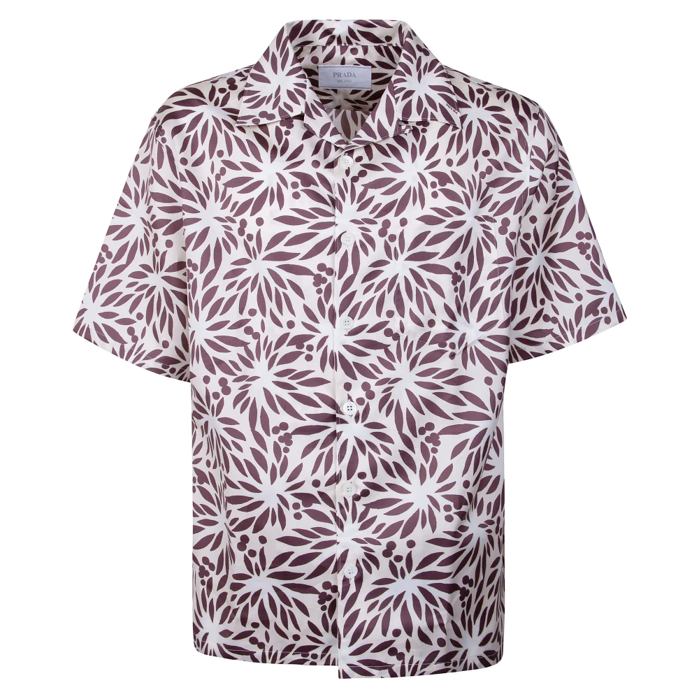 Prada Short Sleeve Shirt - Male - Short Sleeve Shirts - Multicolor - S - Shirts
