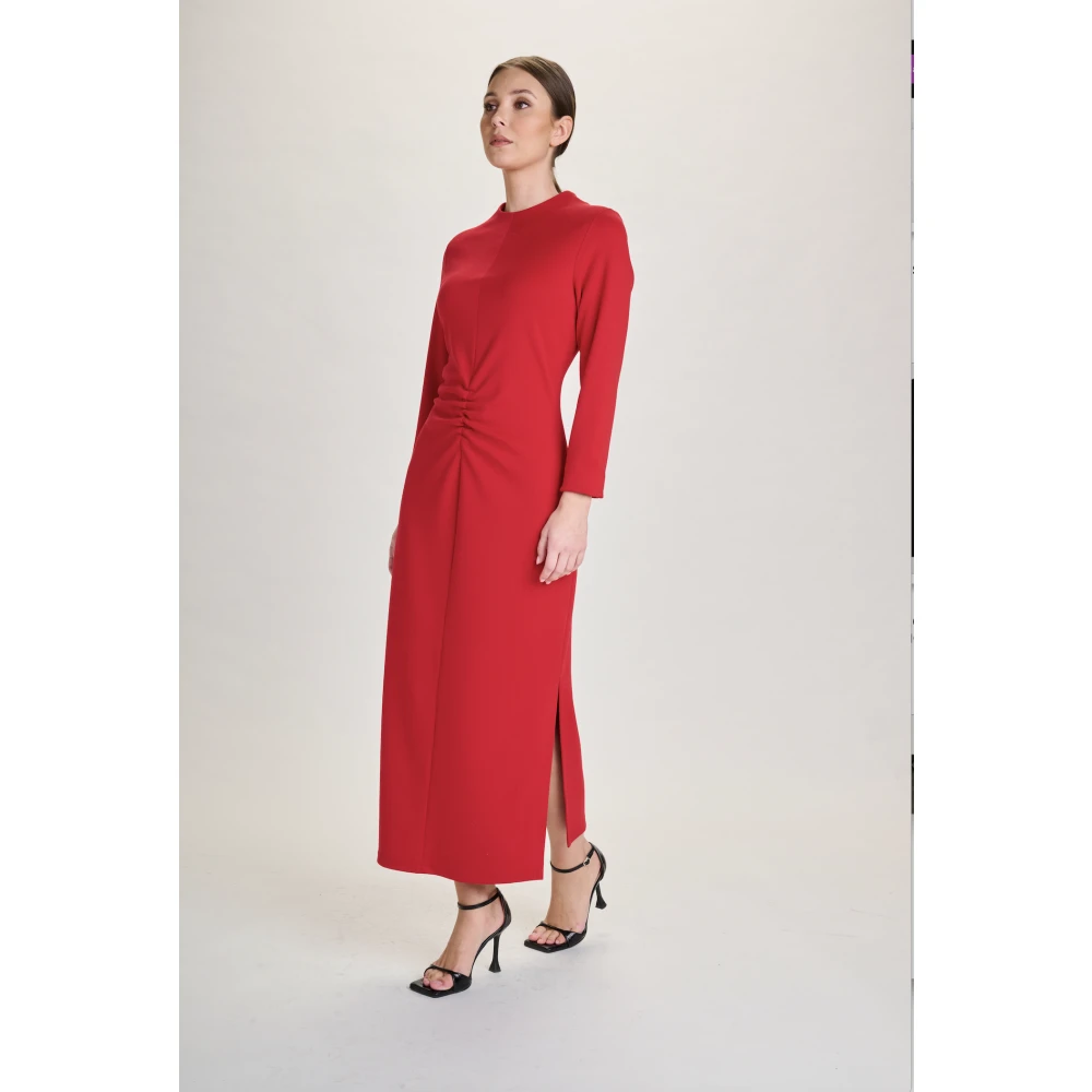 March23 Midi-jurk met bloemenprint Red Dames