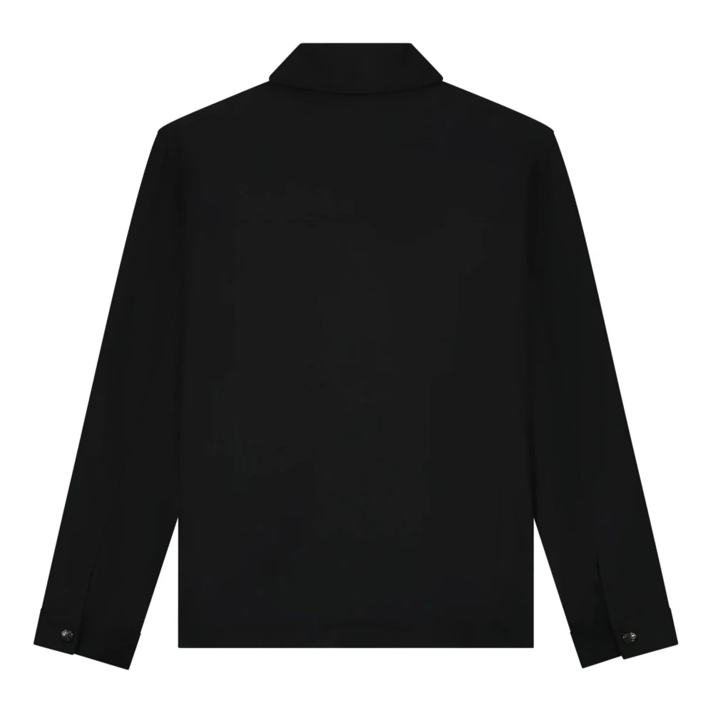 Malelions Zwart Overshirt Mm1-Ps25-13 Herenlions Black Heren