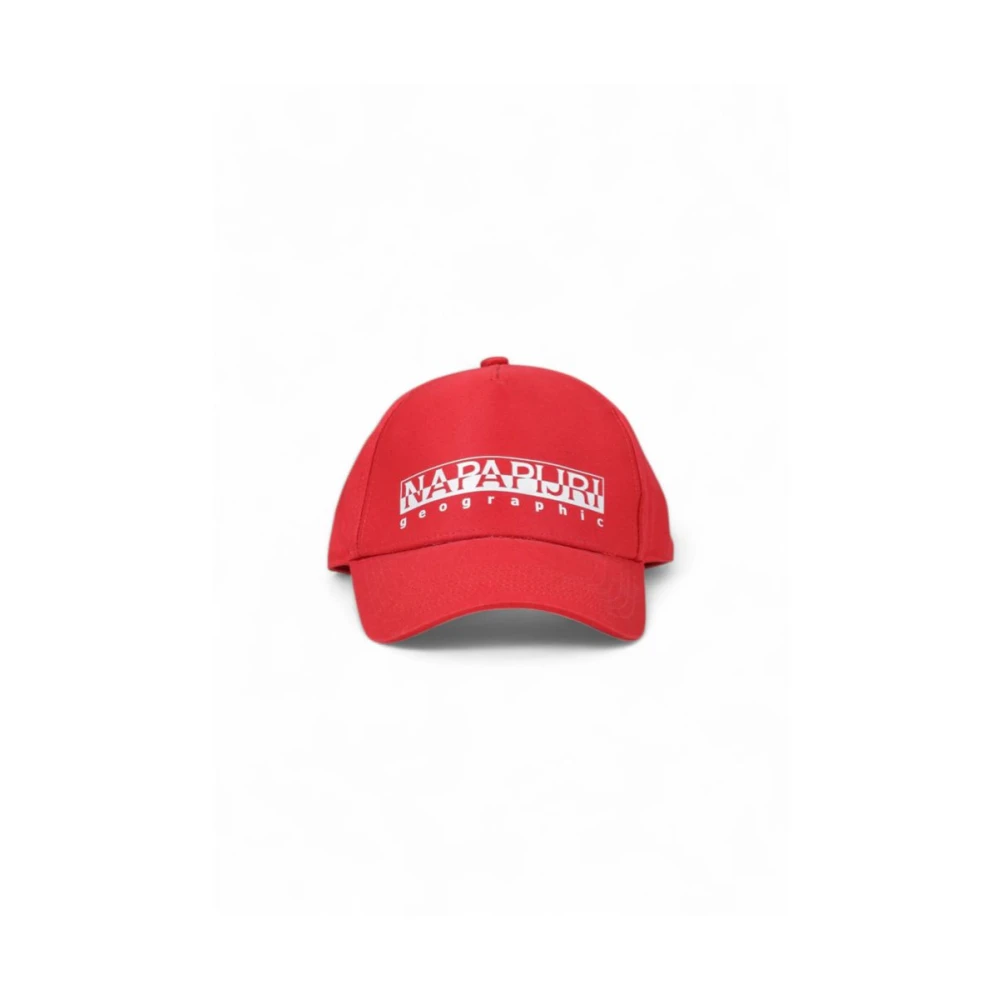 Napapijri Heren Visor Beanie Herfst Winter Collectie Red Heren
