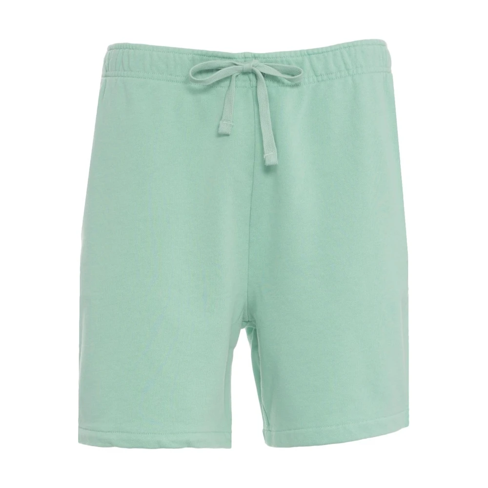 Polo Ralph Lauren Turquoise Sweat Shorts Verhoog Casual Stijl Green Heren