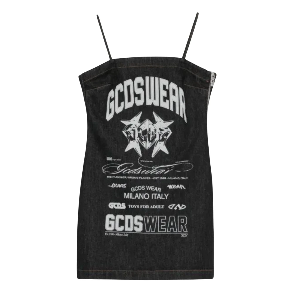 Gcds Women's Black History Printed Mini Dress - Short Dresses - S - Dresses