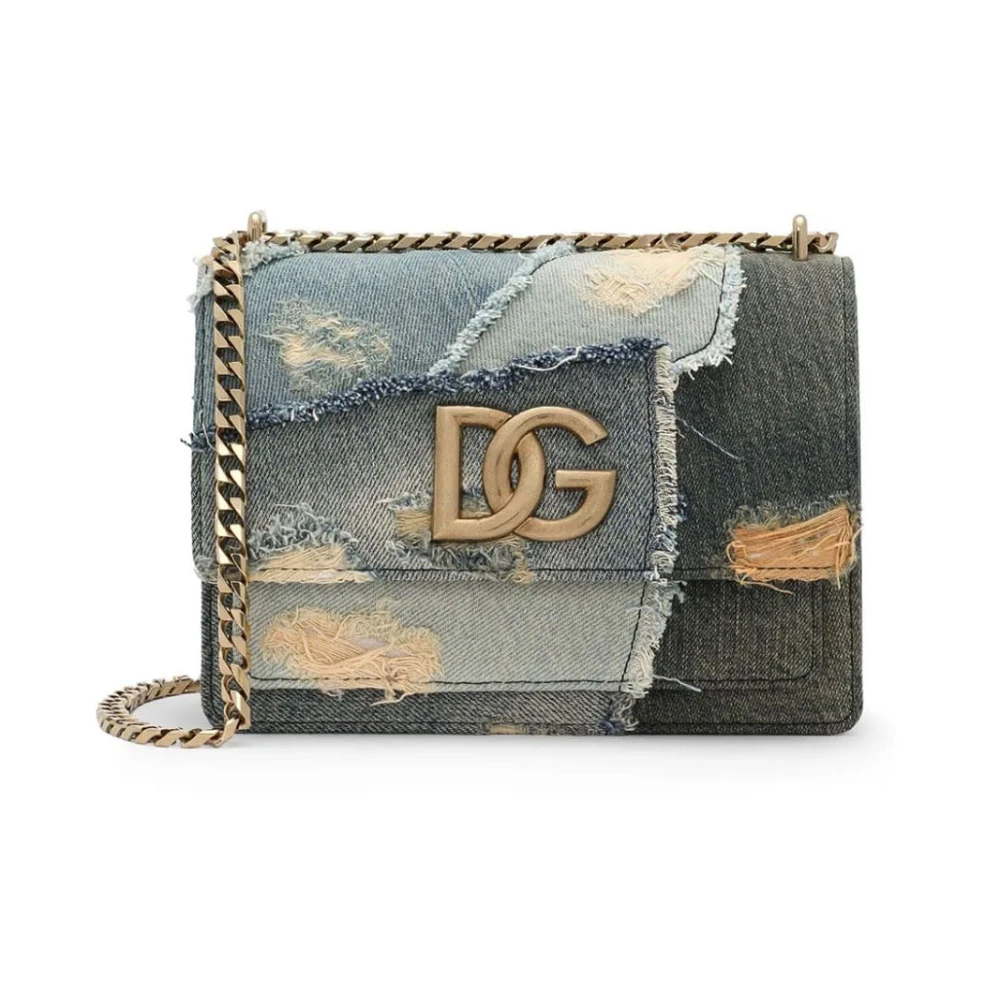 Dolce & Gabbana Stijlvolle Crossbody Tas Blue Dames
