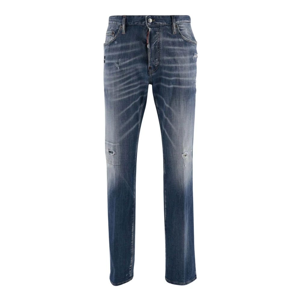 Dsquared2 Denim Jeans met Versleten Effect Blue Heren
