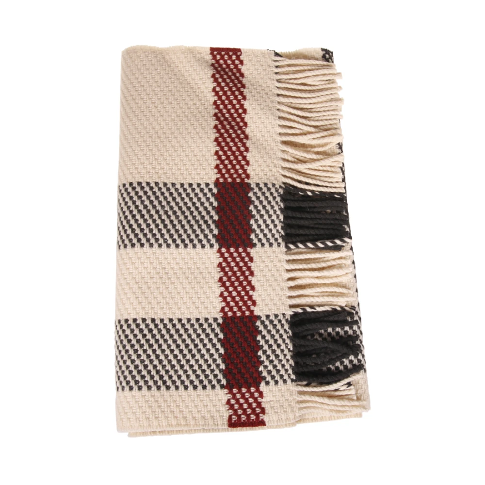 Burberry Geruit Textuur Sjaal Multicolor Dames