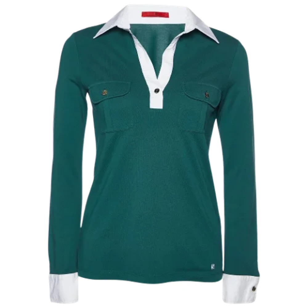 Carolina Herrera Pre-owned Cotton tops Green Dames