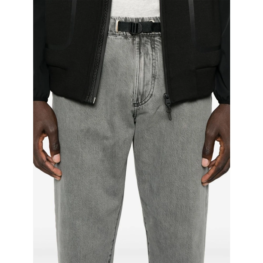 White Sand Grijze Katoenen Elastische Taille Jeans Gray Heren