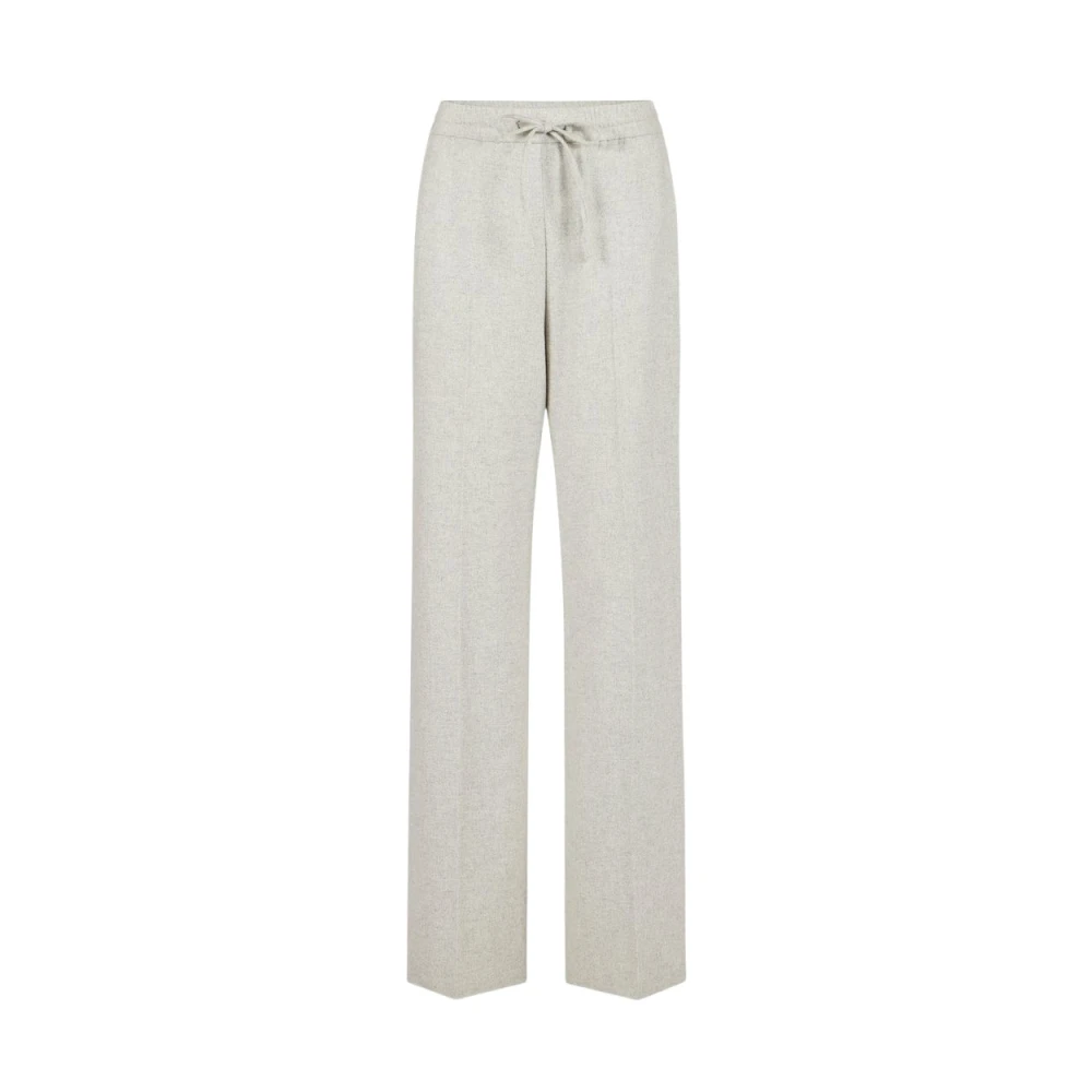 Iceberg Broek joggers pasvorm in flanel stof Gray Dames