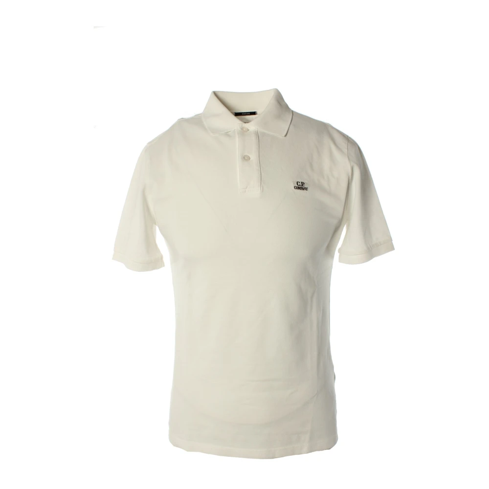 C.p. Company Men's White Polo - Polo Shirts - Xs - Tops