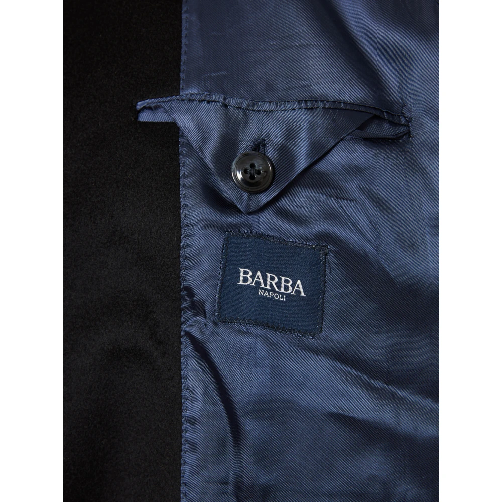Barba Luxe Cashmere Jas Blue Heren