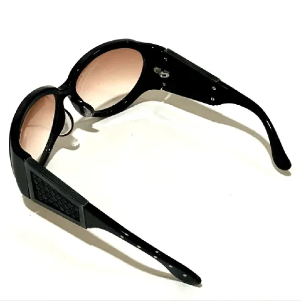 Bottega Veneta Vintage Pre-owned Fabric sunglasses Black Dames