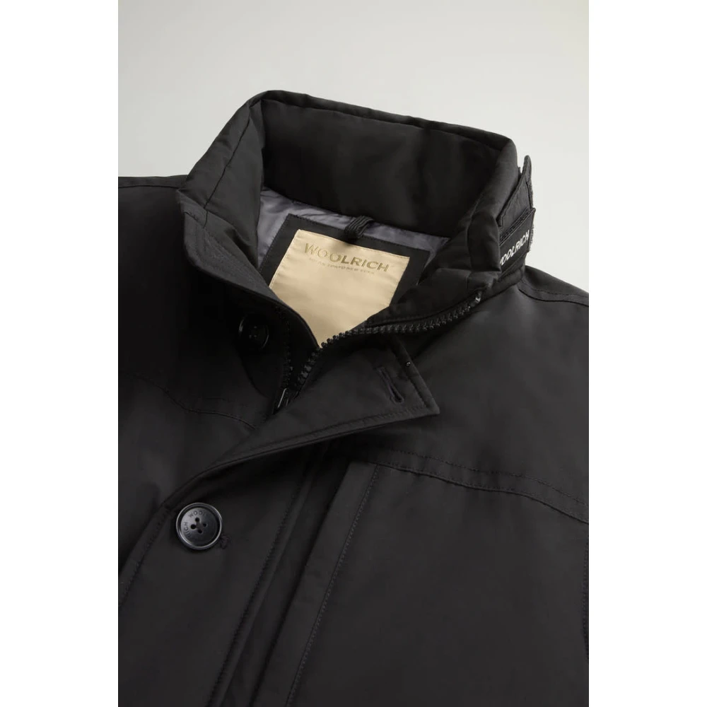 Woolrich Zwarte Ramar Vest voor Mannen Black Heren