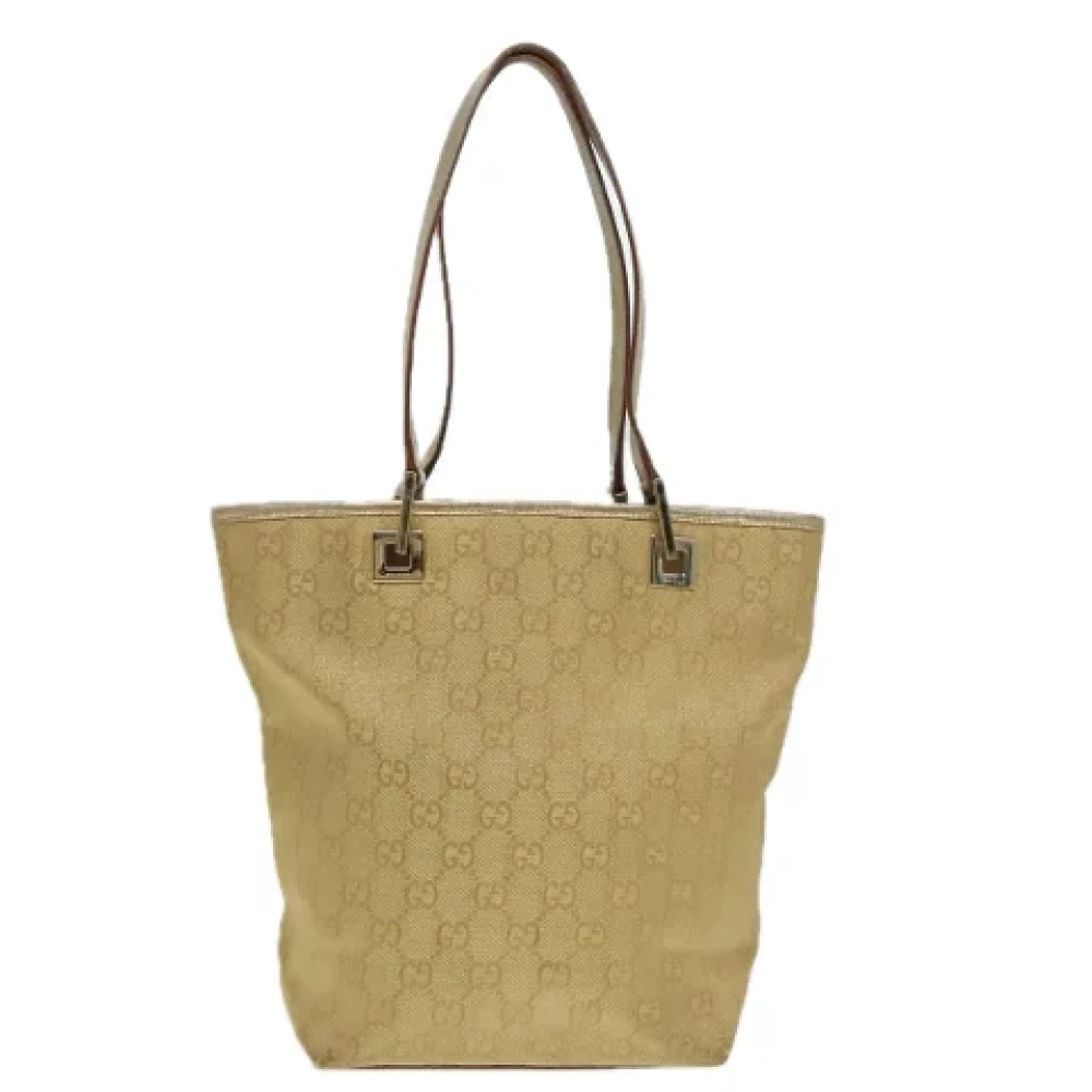 Gucci Vintage Pre-owned Canvas totes Yellow Dames