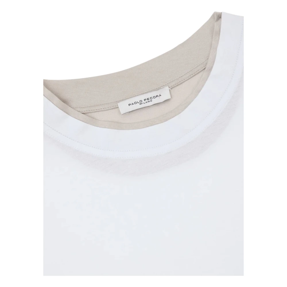 Paolo Pecora Witte T-shirts en Polos White Heren