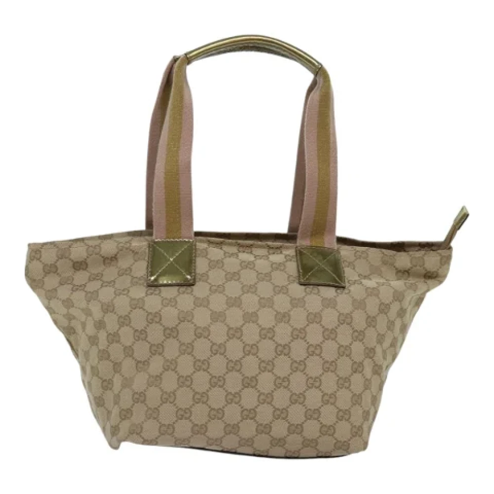 Gucci Vintage Pre-owned Canvas totes Beige Dames