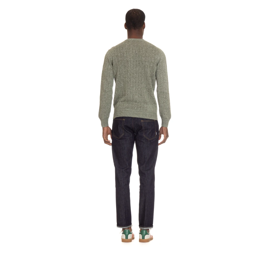 Gran Sasso Round-neck Knitwear Green Heren