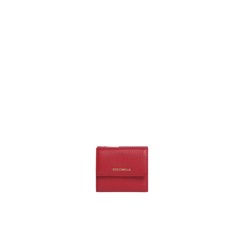 Coccinelle Women's Red Wallets & Cardholders, One Size, Metallic Soft Wallet