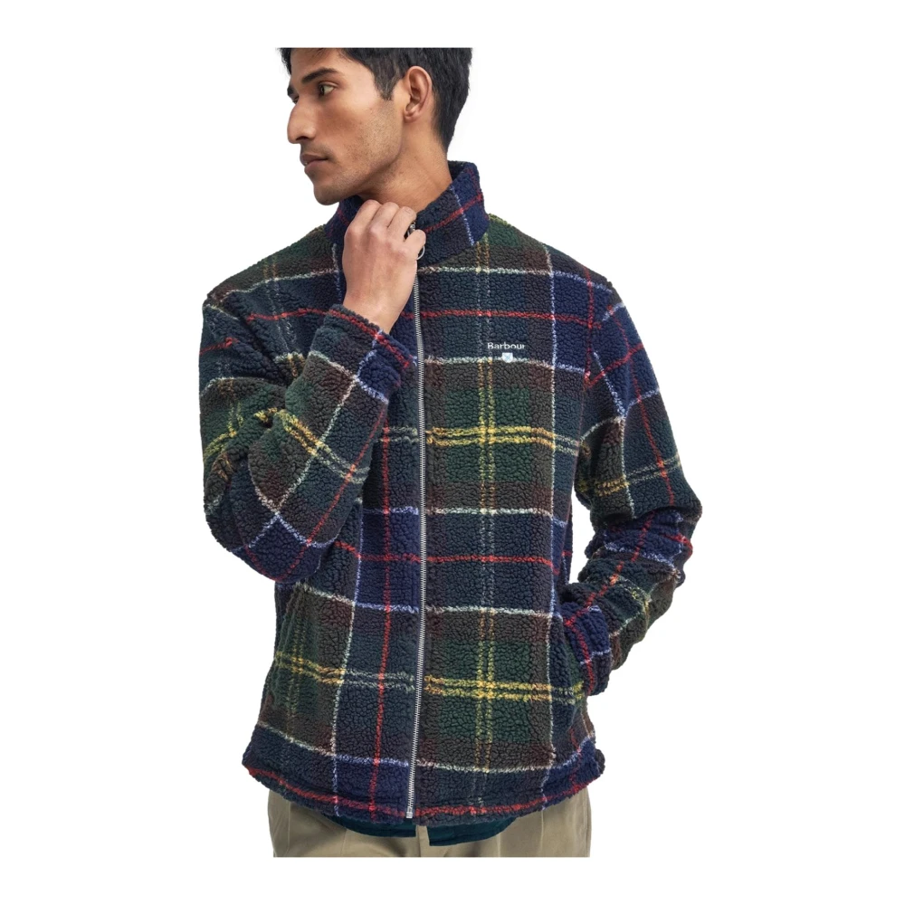 Barbour Sherpa Jas met Tartan Motief Multicolor Heren