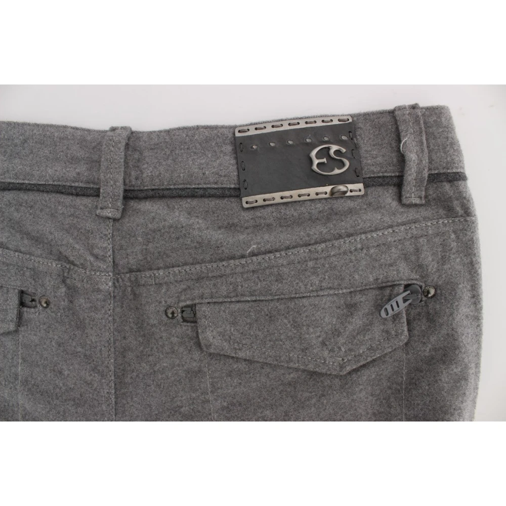 Ermanno Scervino Straight Trousers Gray Dames