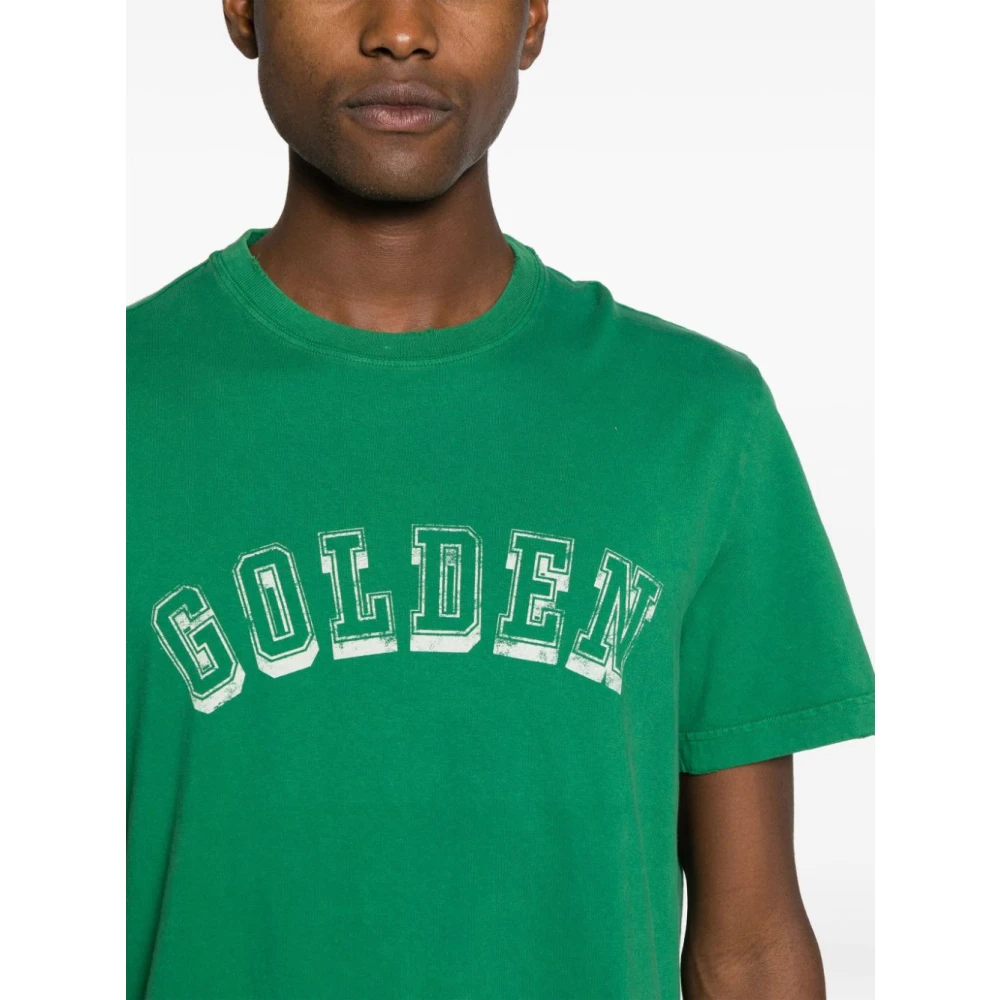 Golden Goose Journey Ms Normaal T-shirt Green Heren