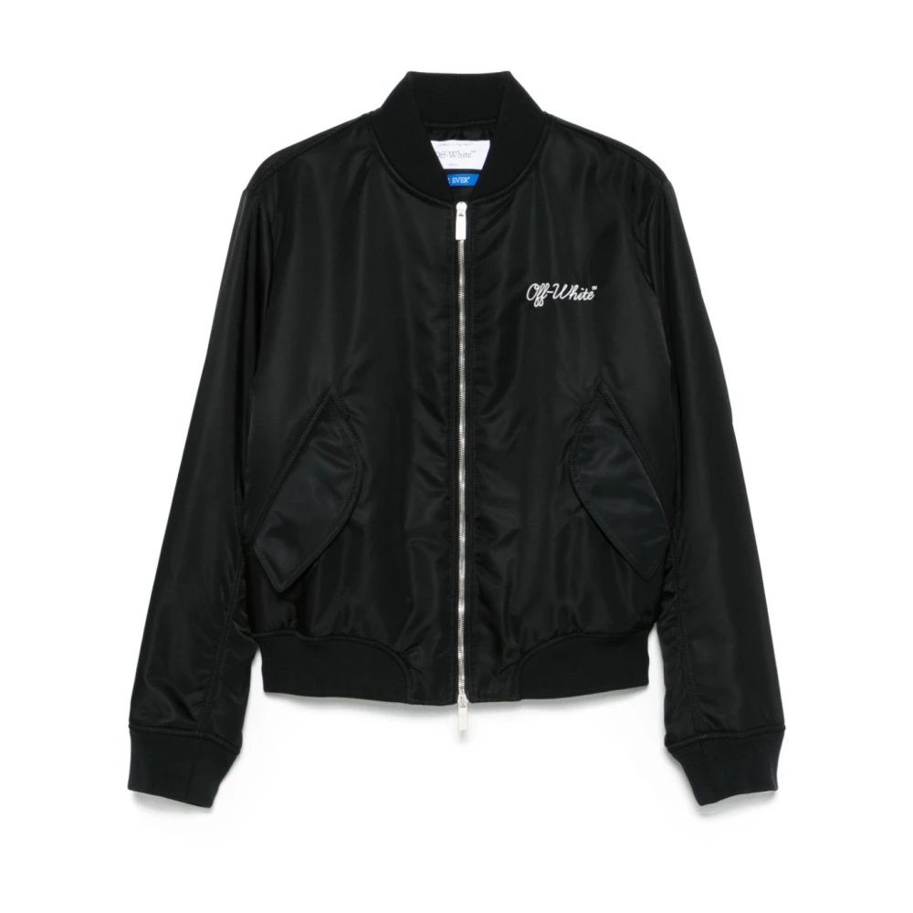 Off White Stijlvolle Winterjassen Black Heren