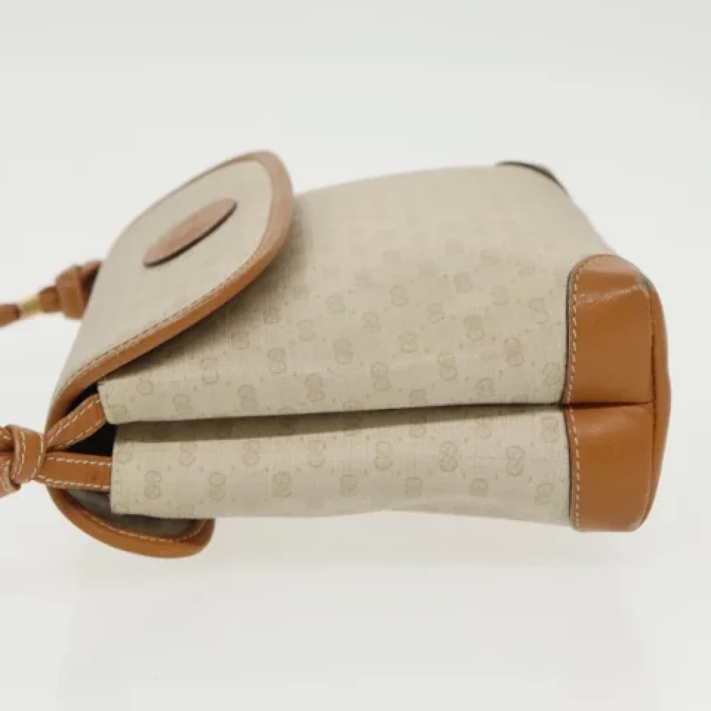 Gucci Vintage Pre-owned Canvas gucci-bags Beige Dames