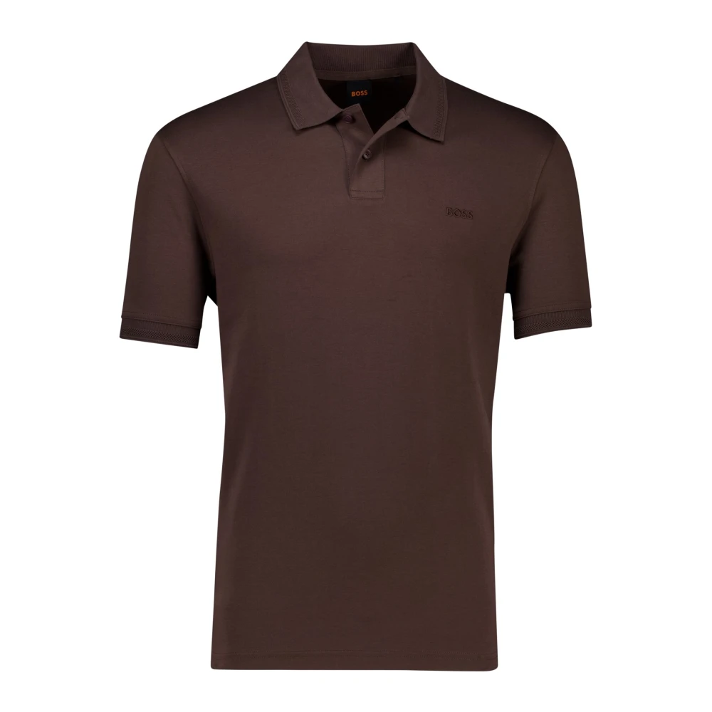 Hugo Mannelijk Bruin Tops Heren, Xl, E Poloshirt Met Korte Mouwen
