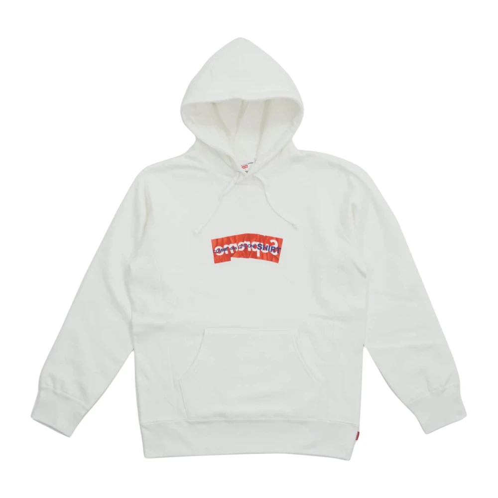 Comme des Garçons Limited Edition Box Logo Hoodie White Heren