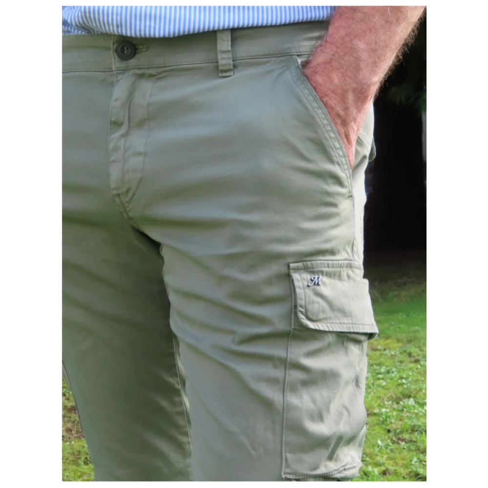 Mason's Extra Slim Cargo Broek Green Heren