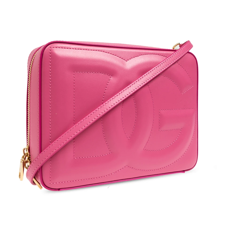 Dolce & Gabbana Schoudertas DG Logo Medium Pink Dames