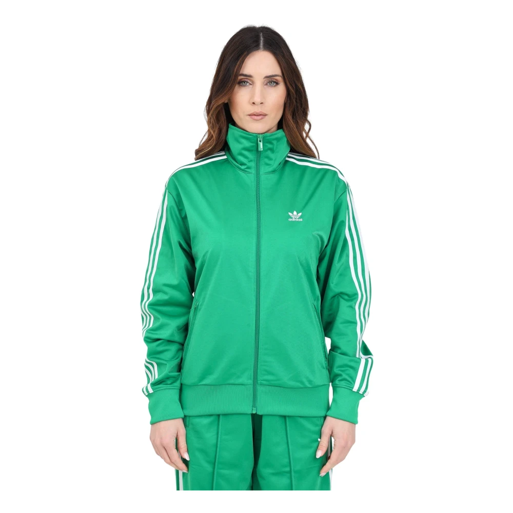 Adidas Originals Adicolor Firebird Trainingsjack Rits hoodies green maat: XS beschikbare maaten:XS S M