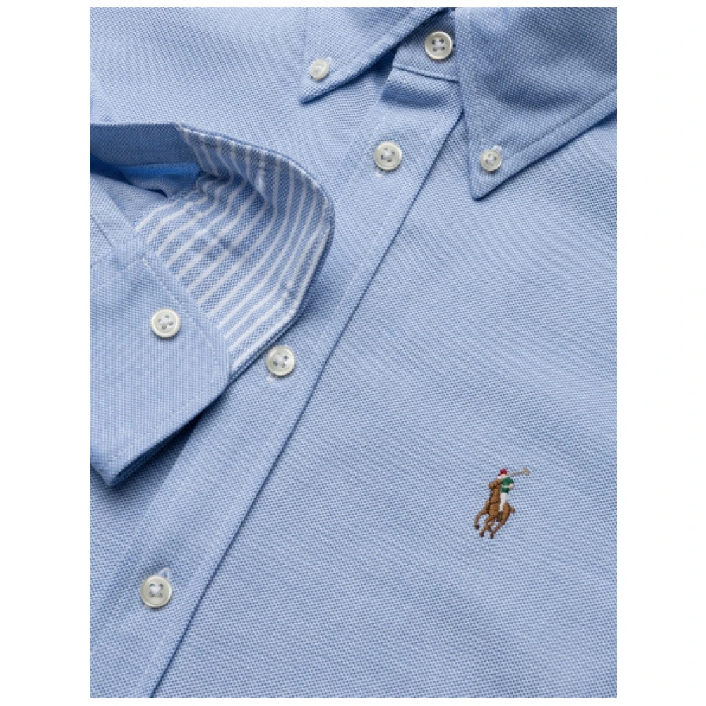 Polo Ralph Lauren Heidi Oxford Gebreide Polo Blue Dames