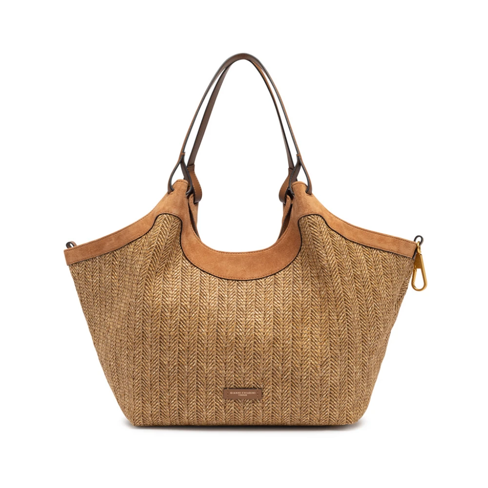 Gianni Chiarini Women's Beige Shopping Bags, One Size, Tote Bag