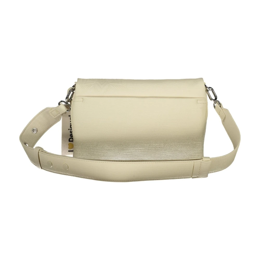 Desigual Witte Schoudertas met Verstelbare Band White Dames