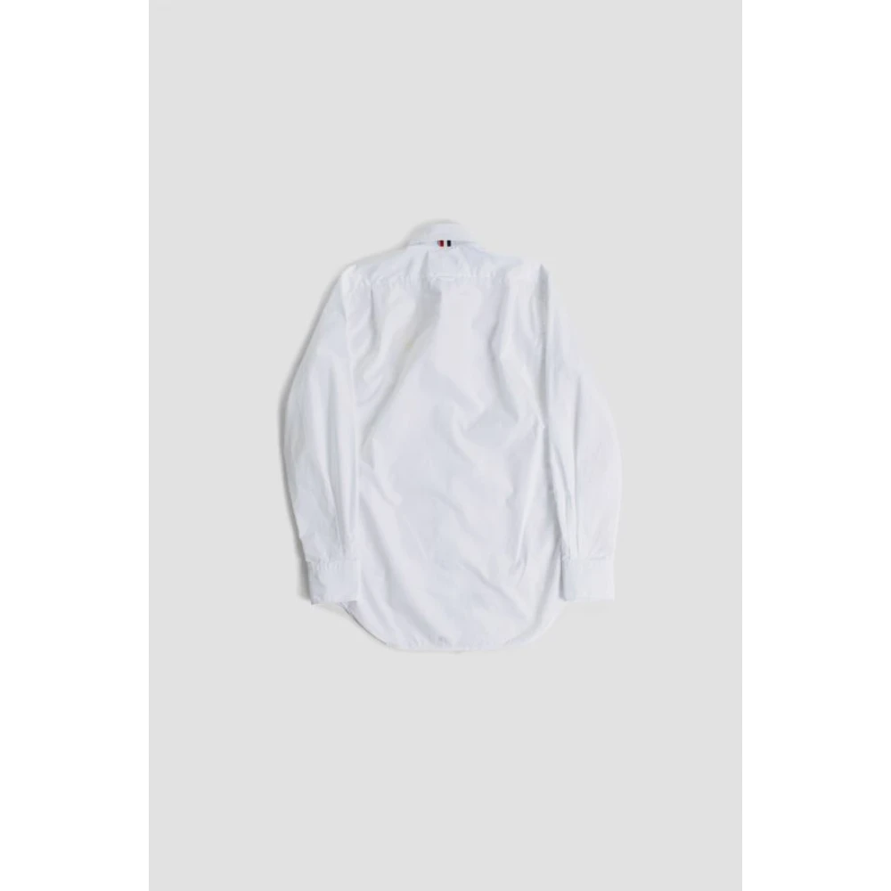 Thom Browne Klassieke Witte Katoenen Overhemd White Heren