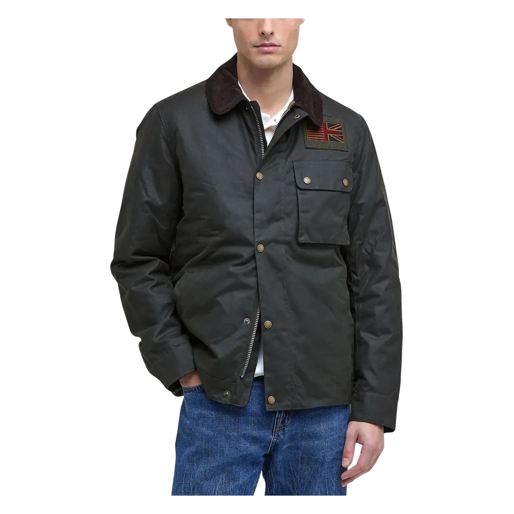Barbour Men's Green Steve Mcqueen Workers Wax Jacket