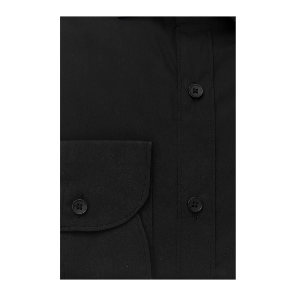 Bagutta Slim Fit Franse Kraag Shirt Black Heren