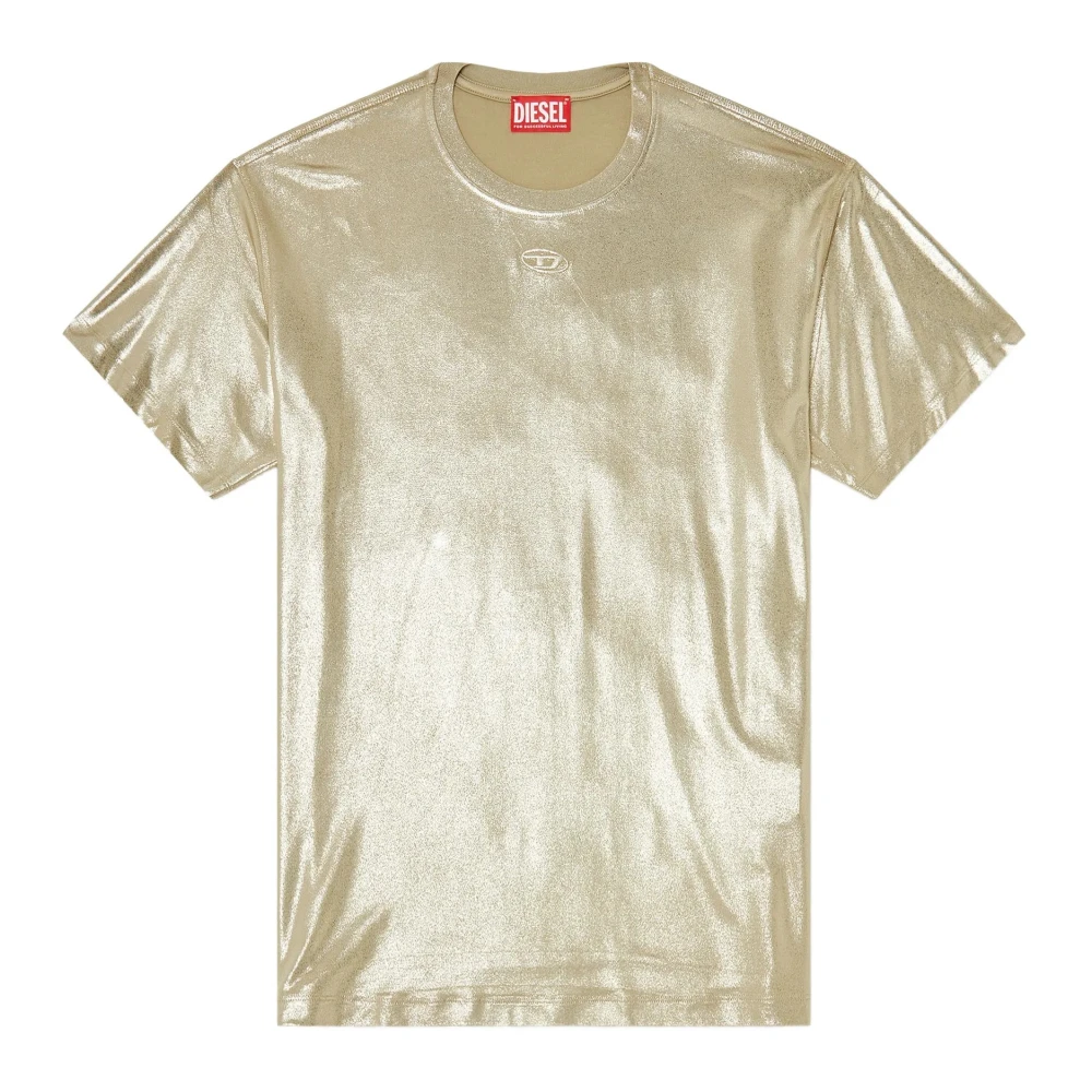 Diesel Vrouw Beige Tops Dames, S, T-Shirts