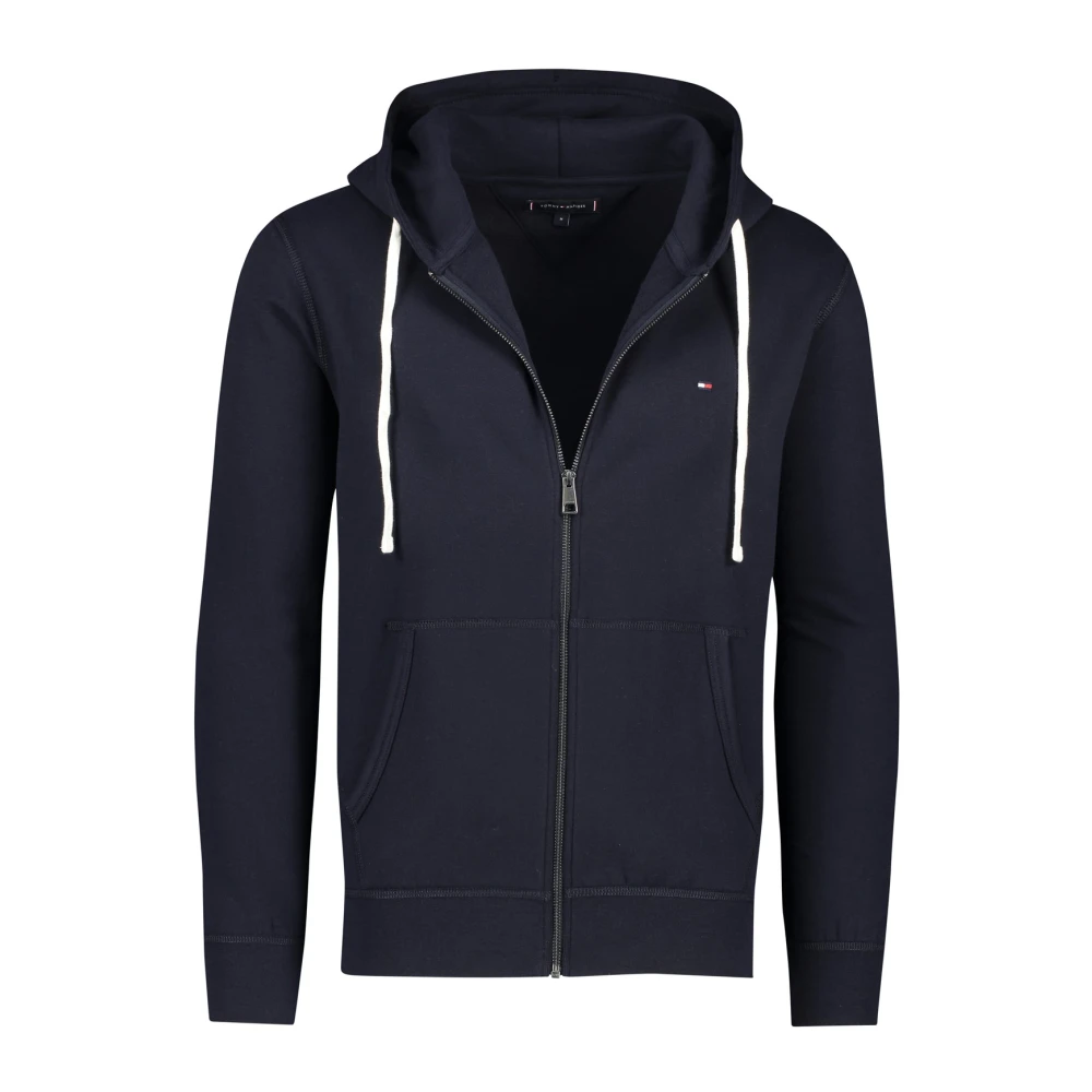 Tommy Hilfiger Donkerblauwe Rits Hoodie Blue Heren