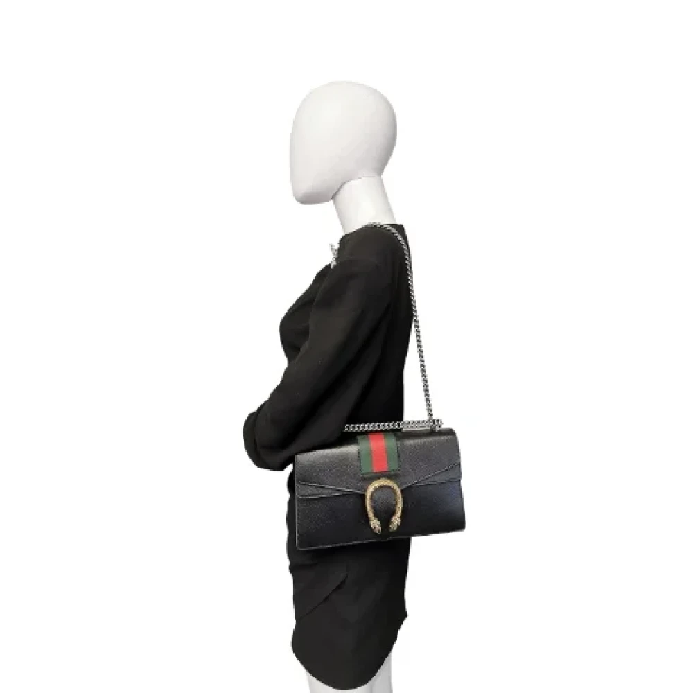Gucci Vintage Pre-owned Leather gucci-bags Black Dames