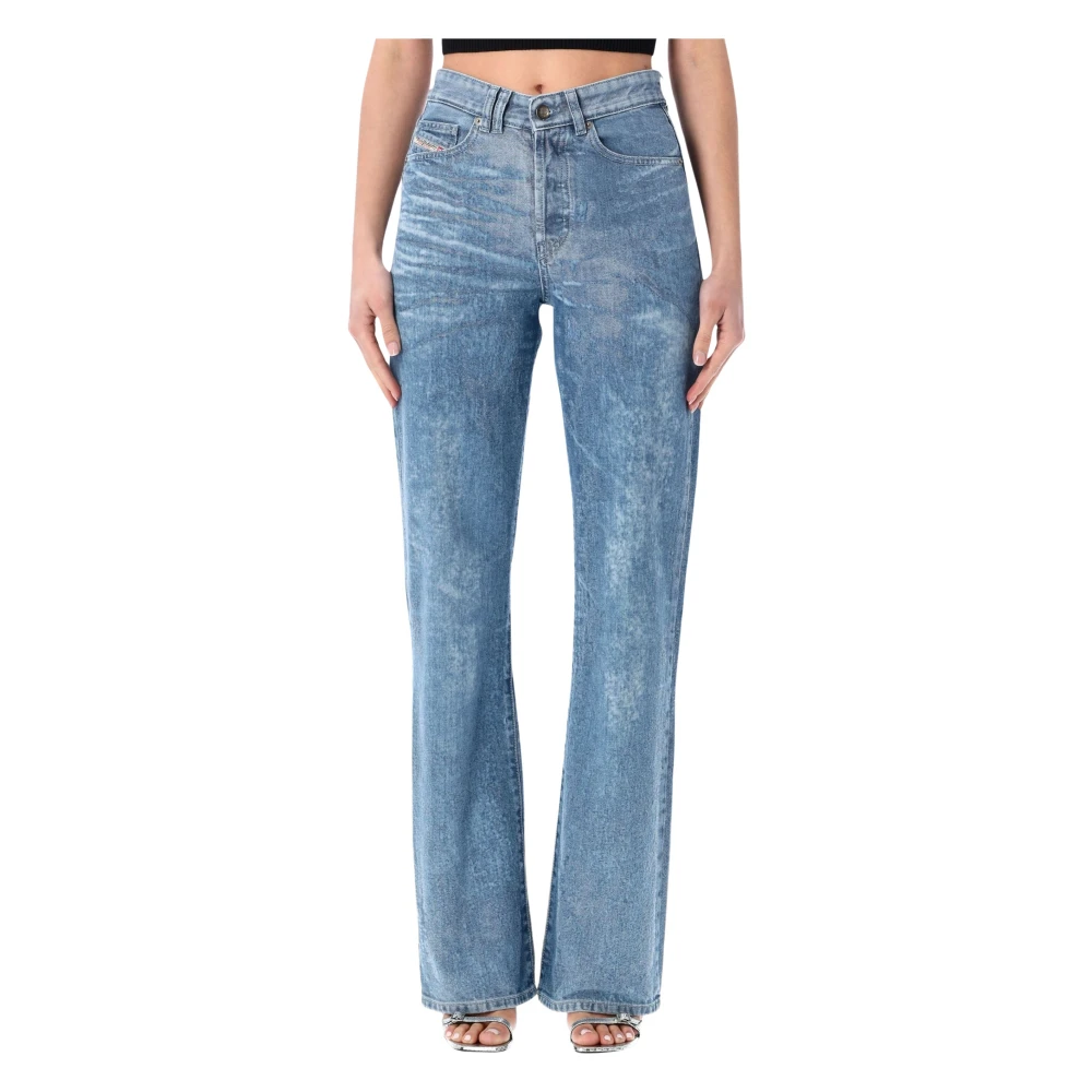 Diesel Women's Blue Straight Fit Jeans, W25, 1971 D-Sent Jeans