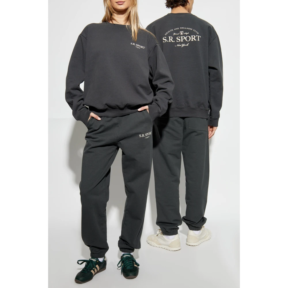 Sporty & Rich Sweatshirt uit de New York-collectie Gray Unisex