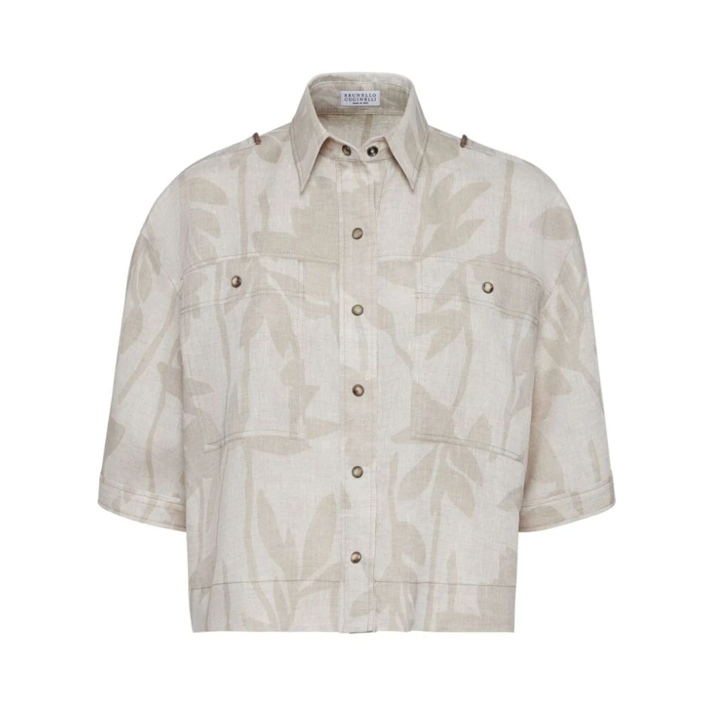 Shirts > Short Sleeve Shirts - - Brunello Cucinelli - Modalova