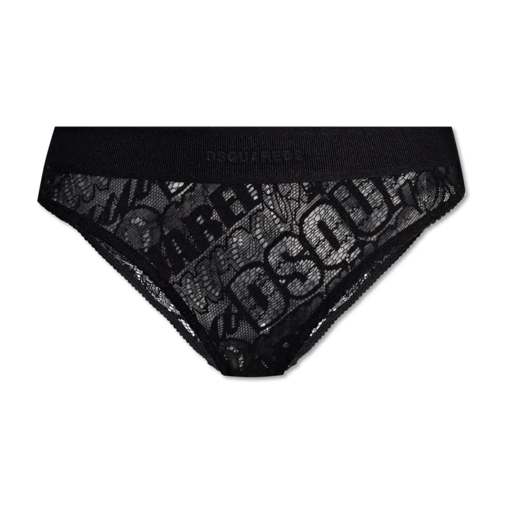 Dsquared2 Damen Schwarz Unterwäsche, K, Xlgröße: